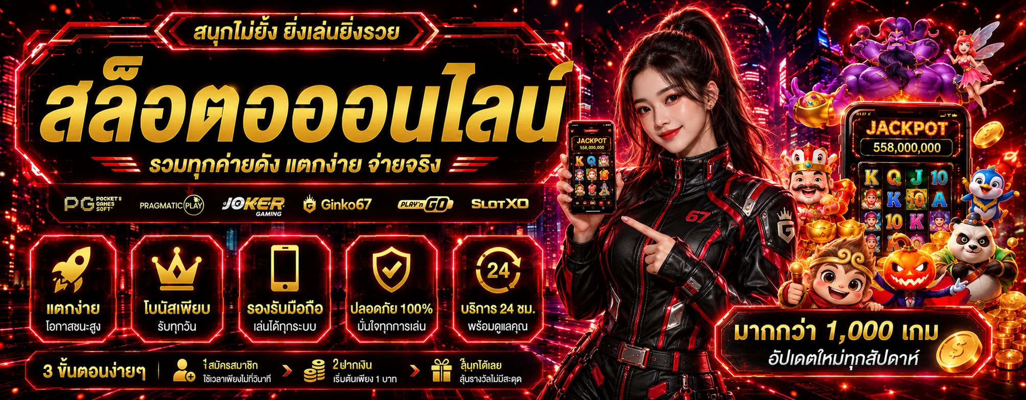 สล็อตออนไลน์และค่ายเกมใน Ginko67